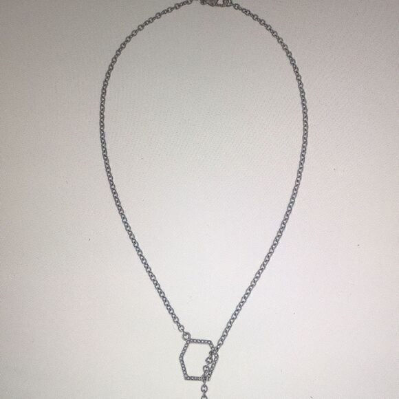 Rebecca Minkoff Gem Hex Pave Y-Necklace - Picture 4 of 5